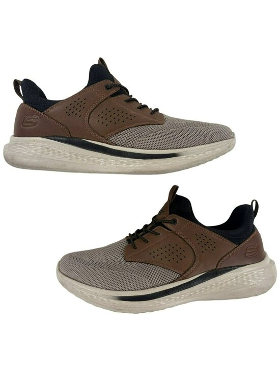 Skechers Other - Skechers Relaxed Fit Slade Streetwear Breyer Brown Sneakers Men's Sz 10 USED